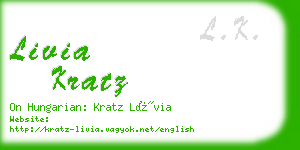 livia kratz business card